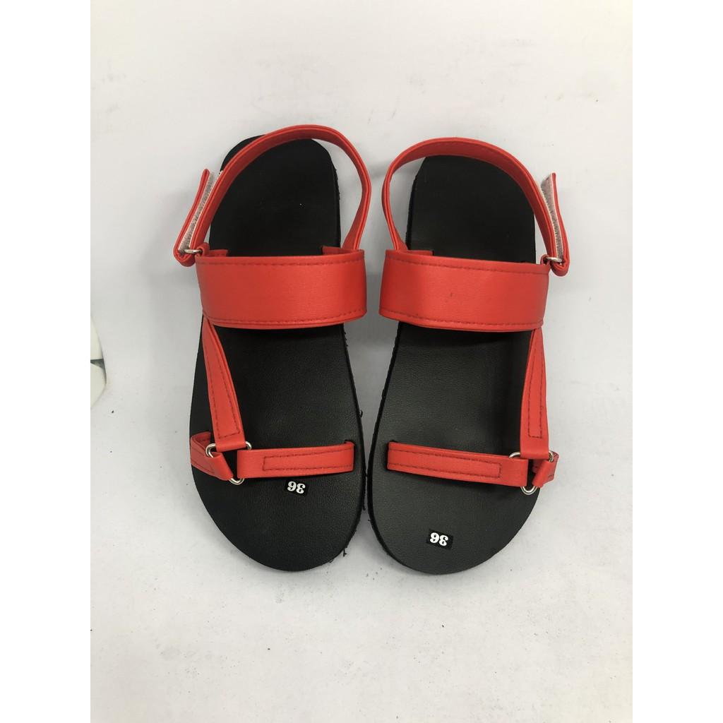 Sandal đồng nai dép sandal nữ ( đế đen quai đỏ ) size từ 35 nữ đến 42 nữ size khác ib chọn thêm
