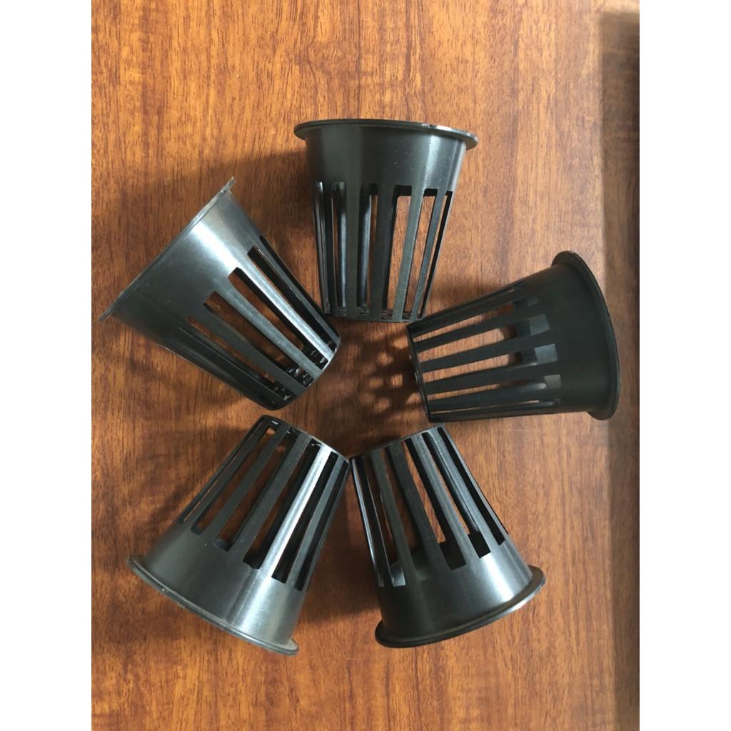 Bộ 150 rọ nhựa trồng rau thủy canh phi 65