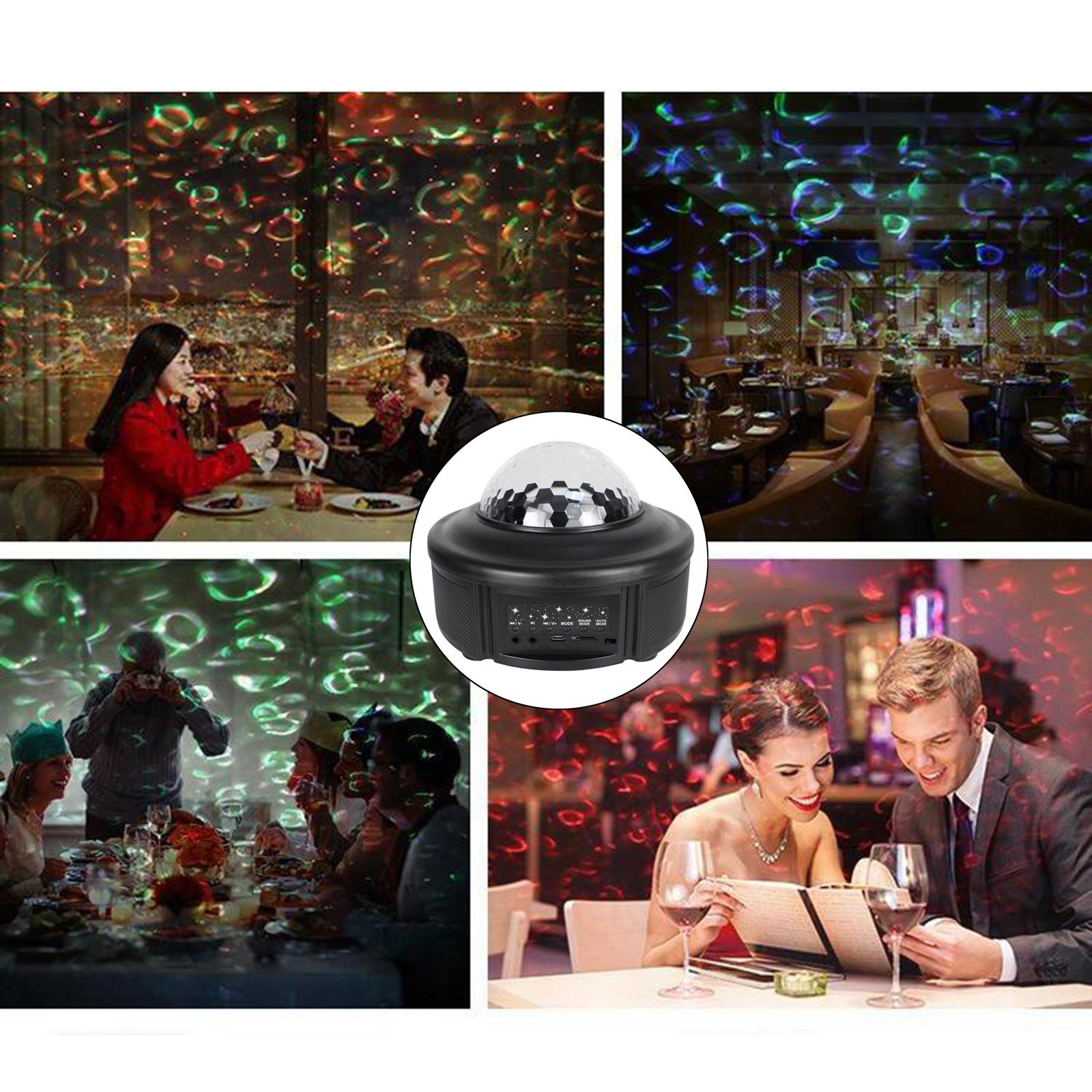 Galaxy Projector LED Music Starry Night Light Star Sky Projection Lamp Black