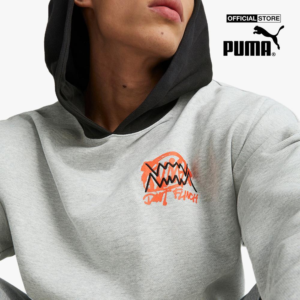 PUMA - Áo hoodie nam phối mũ Boroughs Ba