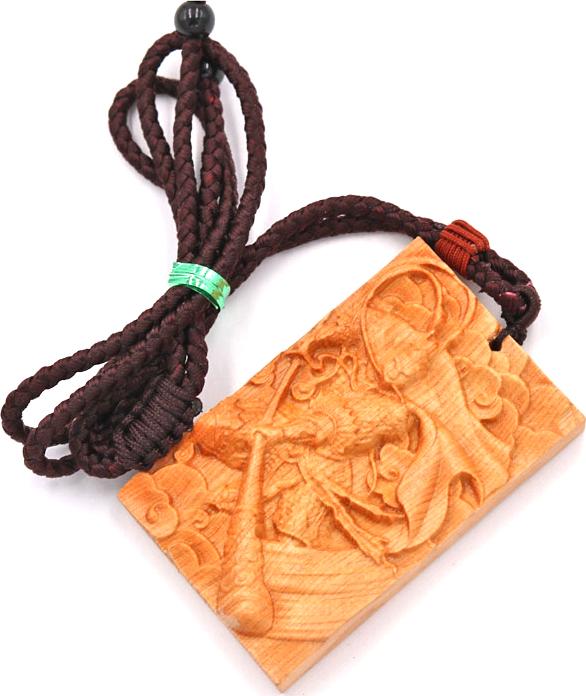 Vòng cổ mặt gỗ hoàng đàn khắc hình Tôn Ngộ Không MG42