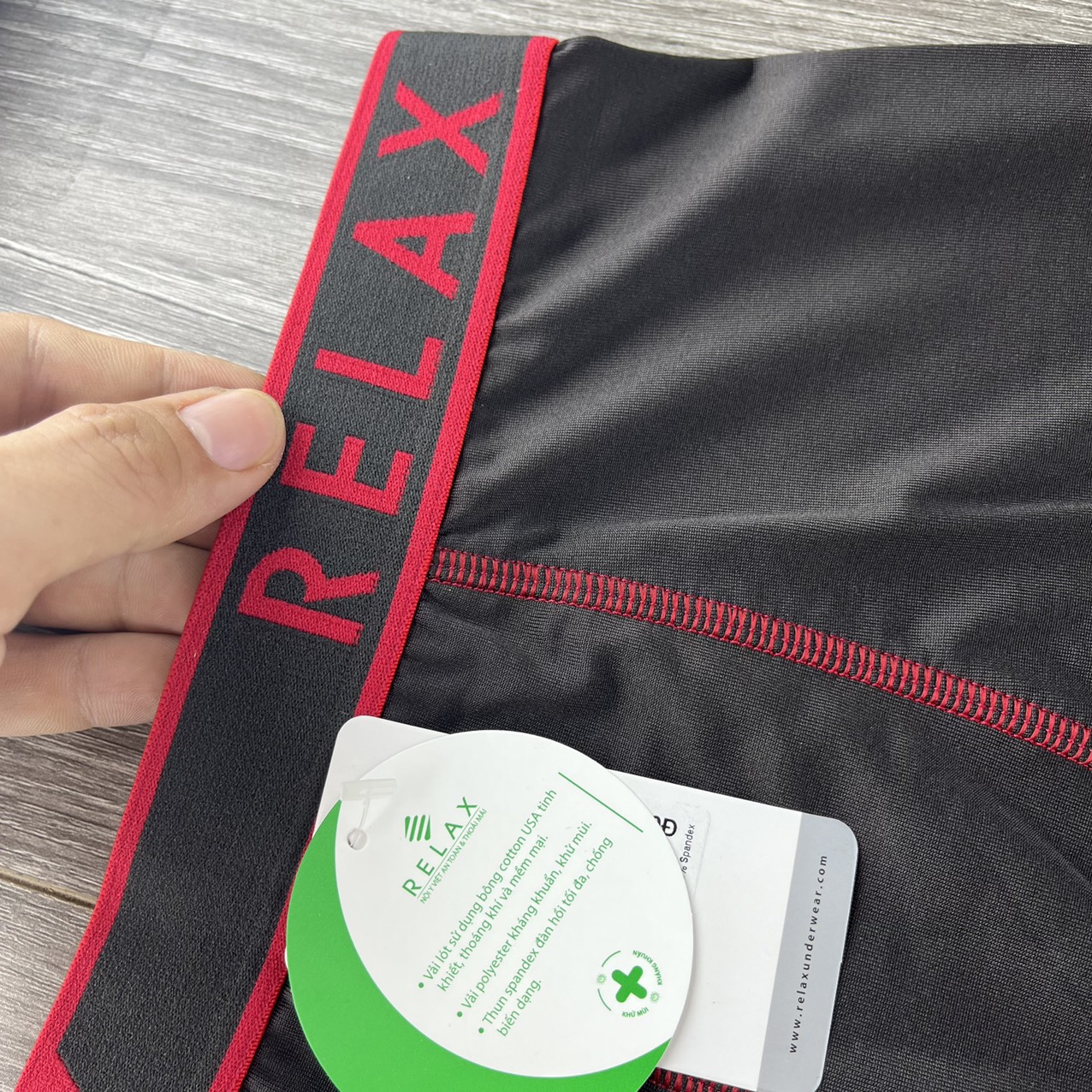quần lót nam relax underwear thun lạnh cao cấp chính hãng, quần sịp đùi boxer rltk25