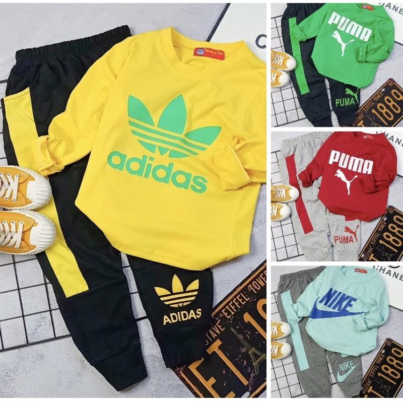 Bộ dài thể thao bé trai bộ dài cotton 4c mềm mịn mát monkey kids pikakids cotton chính phẩm