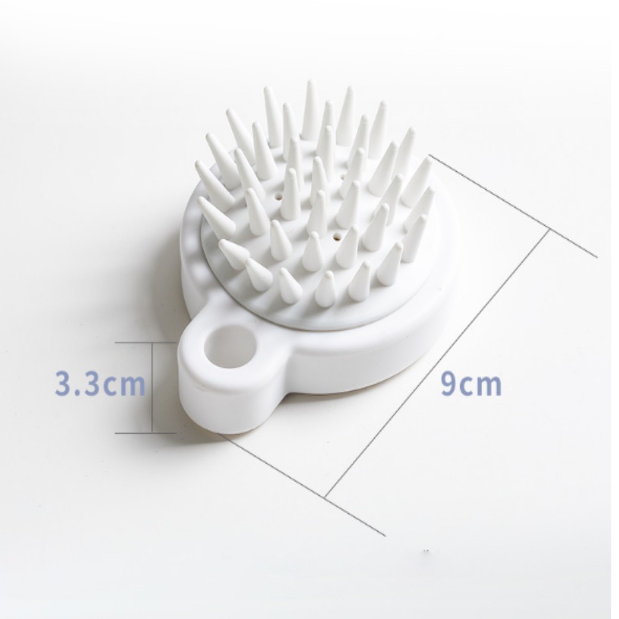 Lược Gội Đầu Silicone Nhật Bản Scalp Stimulating Brush massage da đầu kích thích mọc tóc