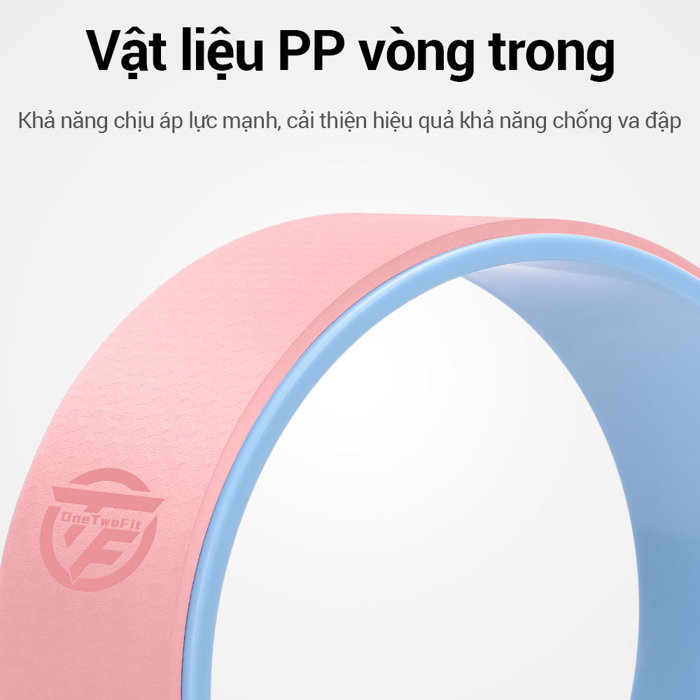 OneTwoFit Vòng Tập Yoga, Vòng Yoga Pilates Nhựa  Tập Lưng Cao Cấp Chính Hãng Yoga Wheel  tập mở lưng