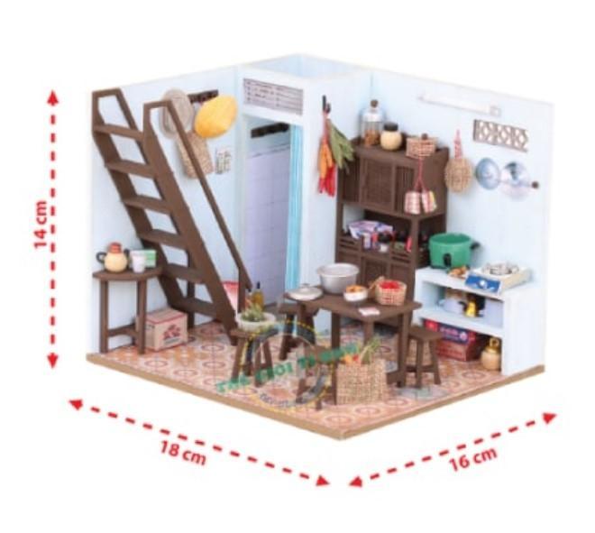Mô Hình Gỗ DIY - Bếp Của Mẹ - TX02 (Tặng Keo Siliglue 30ml)