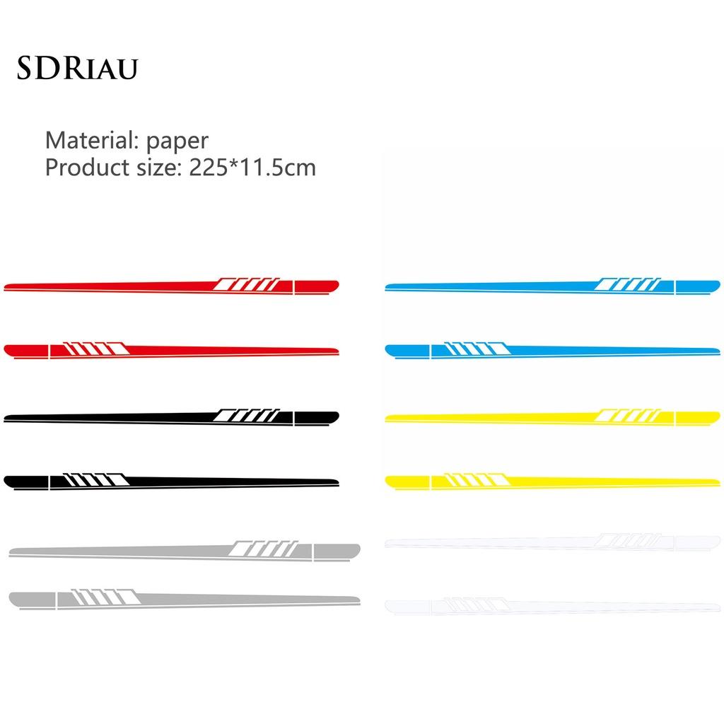 PEMG Exquisite Car Decal Racing Stripe Graphic Decal Colorfast Exterior Accessories