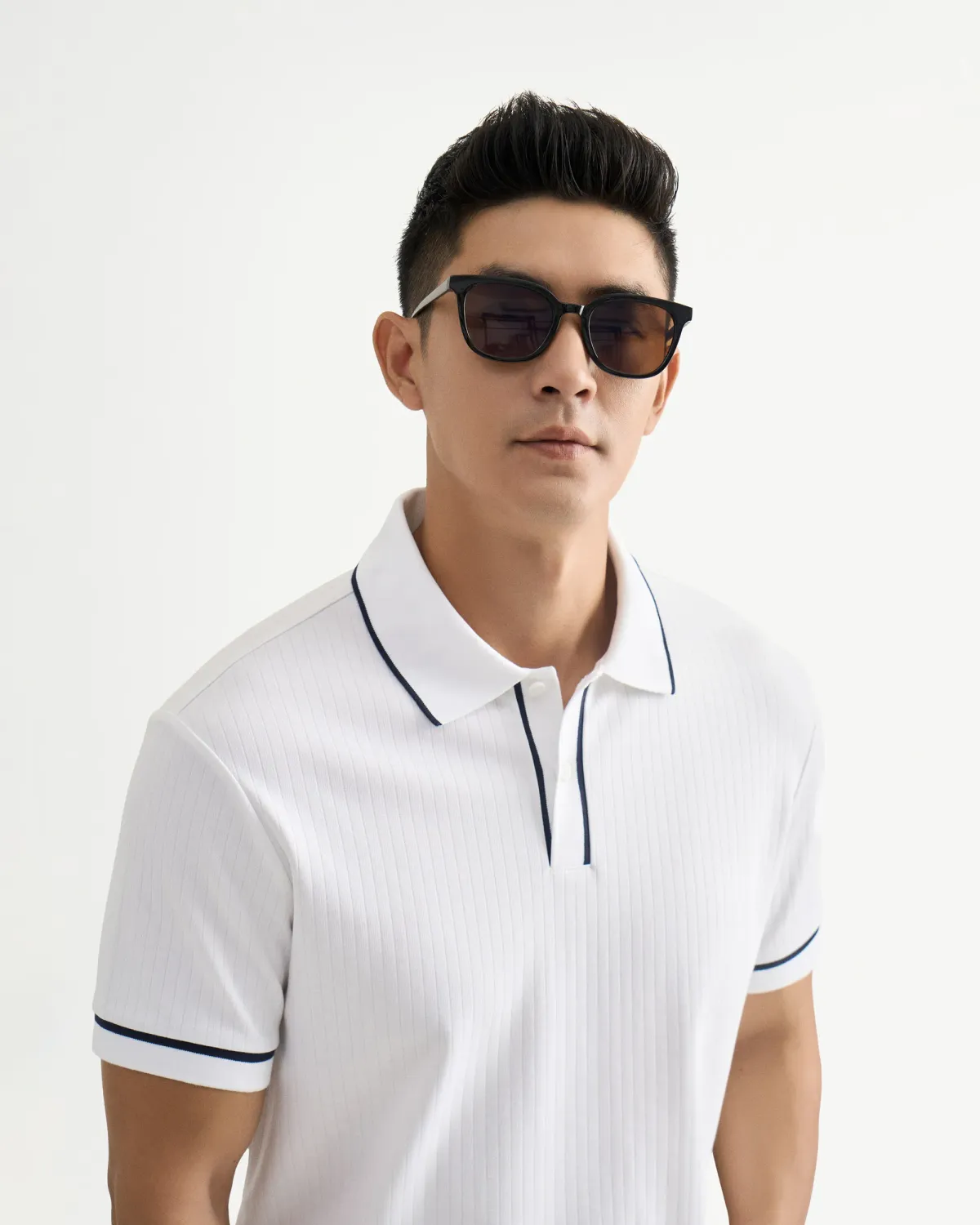 Áo polo tay ngắn nam phối cổ Form Fitted - RT 10S25POL006 | ROUTINE CÀ MAU