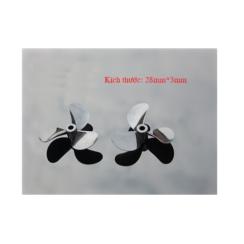 Cặp chân vịt 3 lá ngược chiều đường kính 28mm trục 3mm