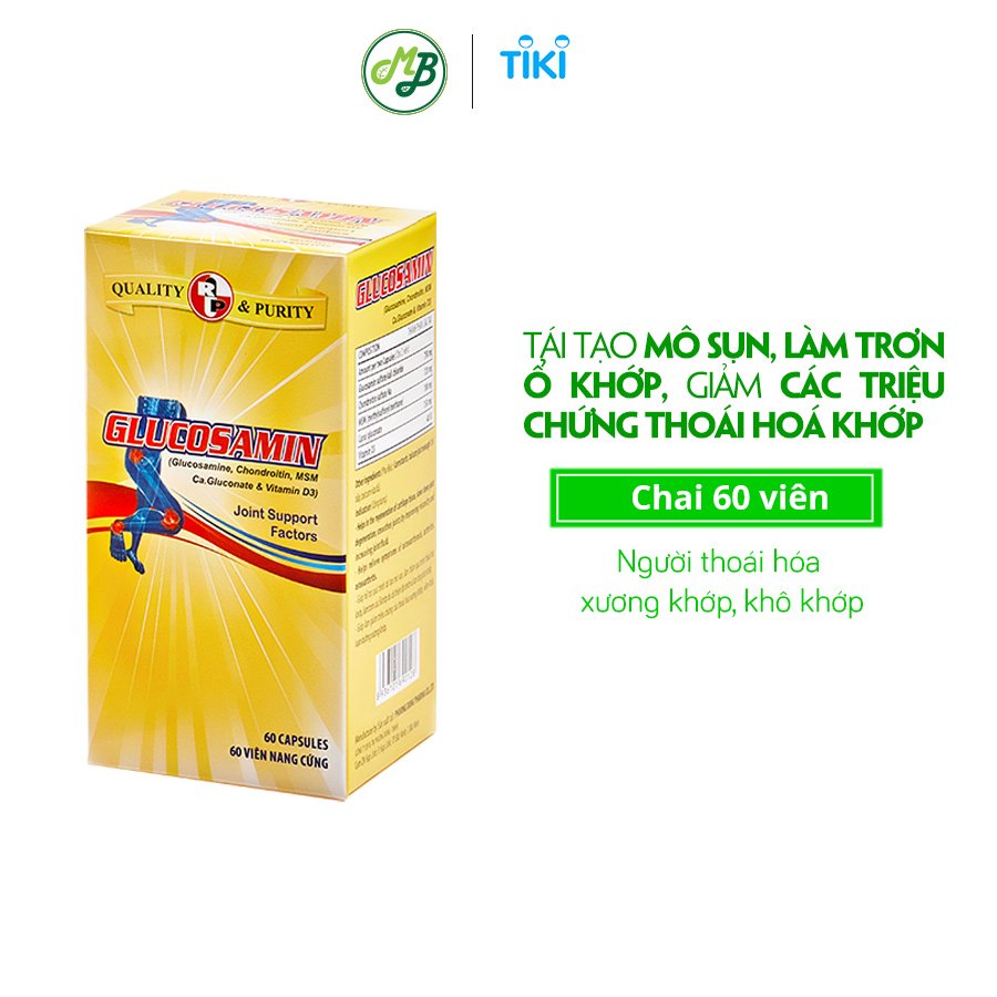 TPCN hỗ trợ xương khớp- viên nang Glucosamin – Robinson Pharma Usa-chai 60 viên