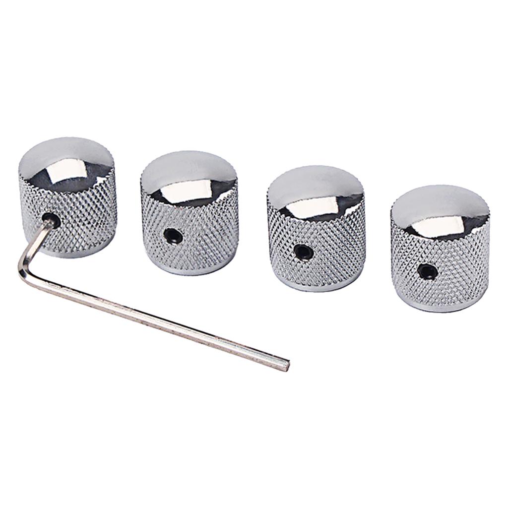 Sunnimix 4 Miếng Đàn Guitar Nút Nút Điều Khiển Tốc Độ Điện Cho Đàn Guitar Bass