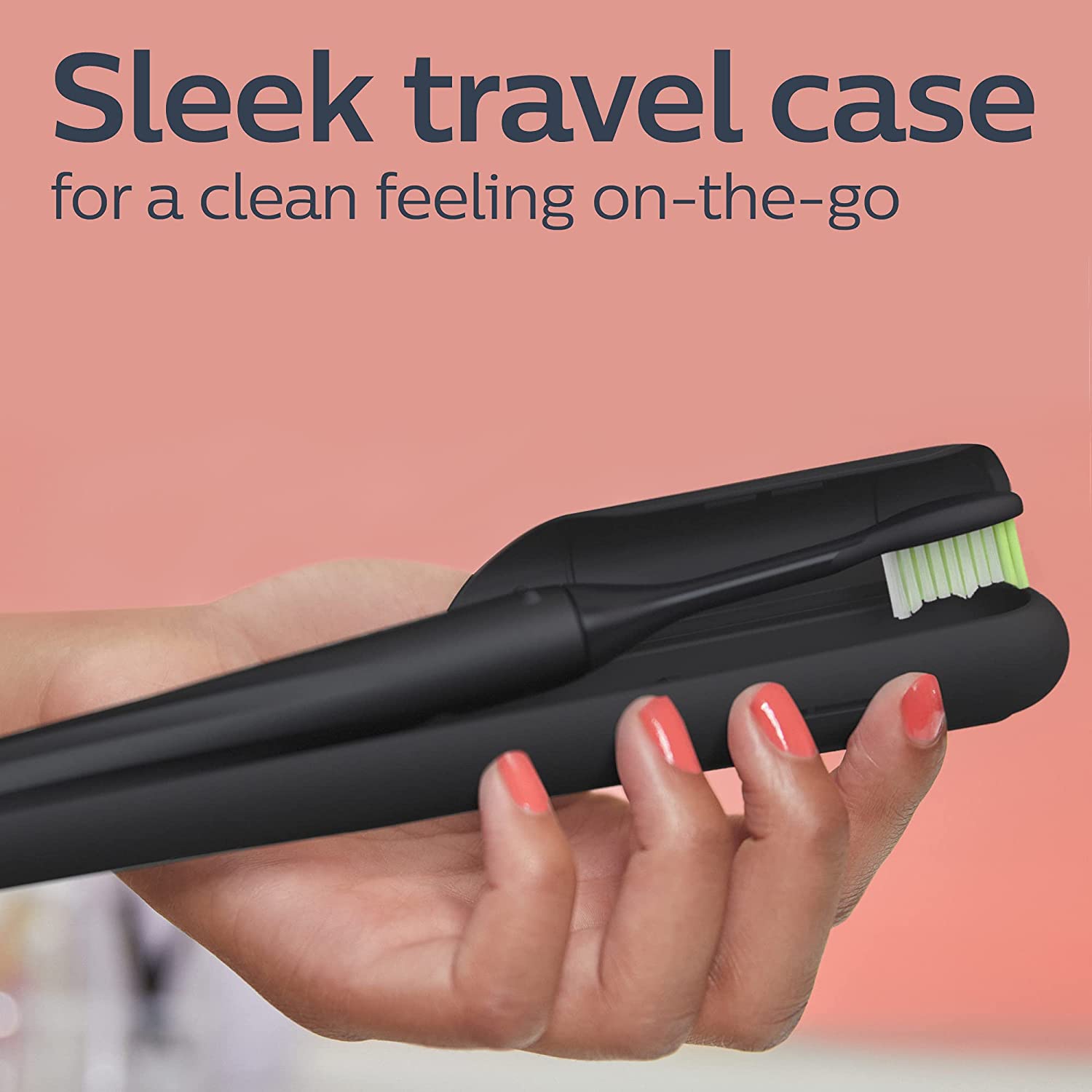 Bàn chải đánh răng có thể sạc lại Philips One by Sonicare, Shadow Black, HY1200 / 06