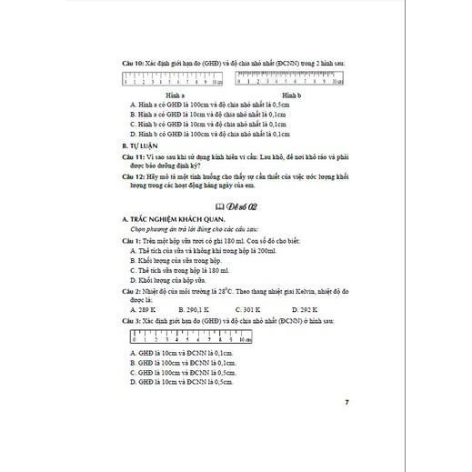 Sách - Đề Kiểm Tra Khoa Học Tự Nhiên Lớp 6 - Dùng Kèm SGK Kết Nối Tri Thức Với Cuộc Sống - Hồng Ân