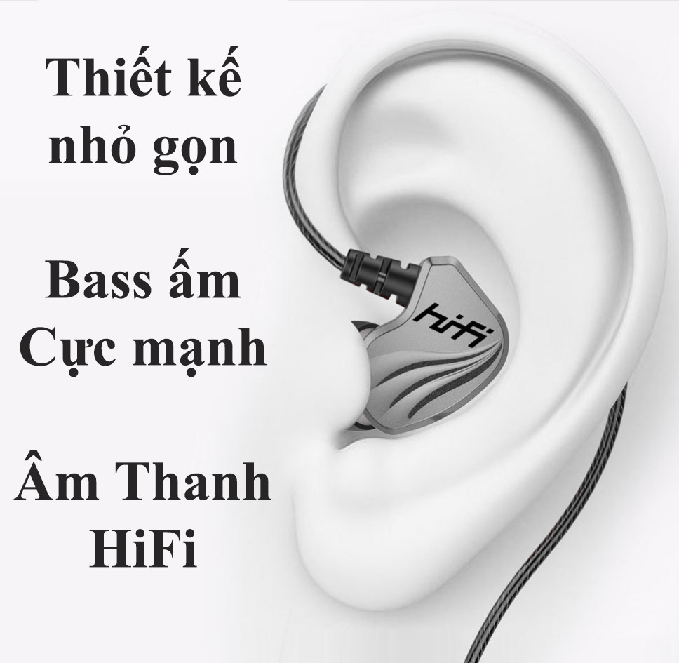 Tai Nghe Siêu Bass BONKS-S2000 Âm Thanh HiFi dải tần âm thanh rộng cho chất lượng trung thực - Hàng Chính Hãng