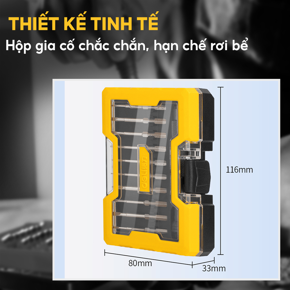 Bộ tua vít 11 chi tiết Deli DL240011L