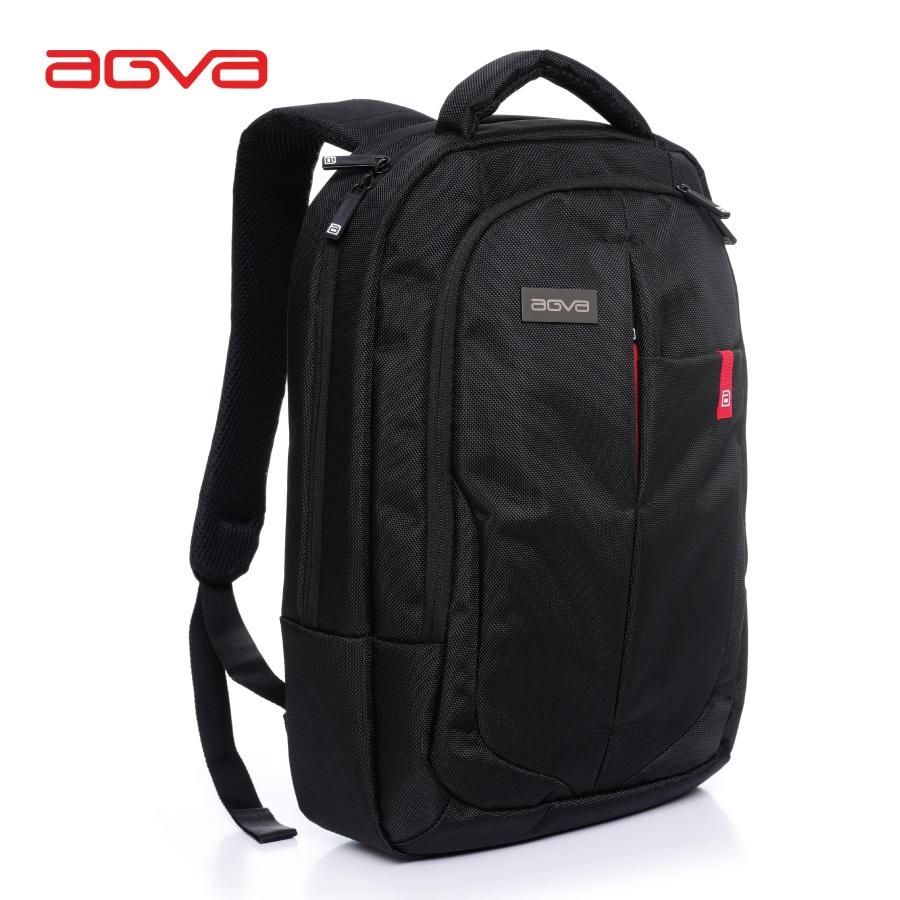 Balo laptop AGVA NW8011 15.6&quot;- ĐEN Kích thước: 43 x 35 x 11 cm ngăn laptop 15'6 inch chính hãng Singapore