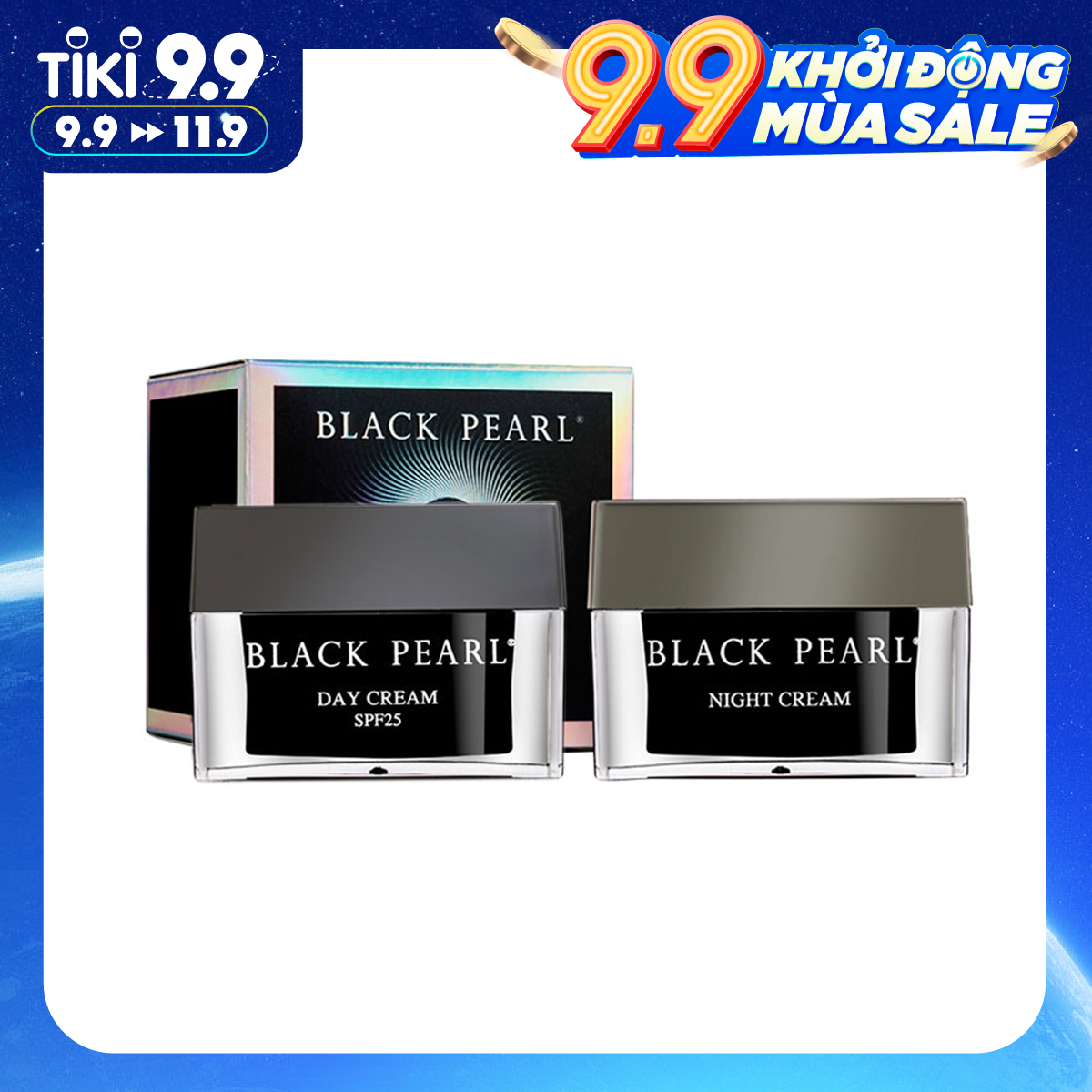 Combo Kem Dưỡng Ngày SPF 25 Cho Da Khô &amp; Rất Khô Black Pearl  - Day Cream SPF 25 và  Kem dưỡng đêm Black Pearl -  Night Cream - Xuất Xứ Israel - Giảm Nếp Nhăn - Để Cho Làn Da Trông Tươi Sáng Và Được Hồi Sinh