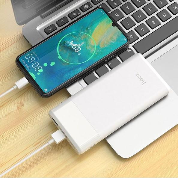 Pin dự phòng Hoco J58 10000 mAh Sạc Nhanh PD &amp; QC3.0 Dành cho điện thoại iPhone iP Huawei Samsung Oppo Realme - Hàng chính hãng