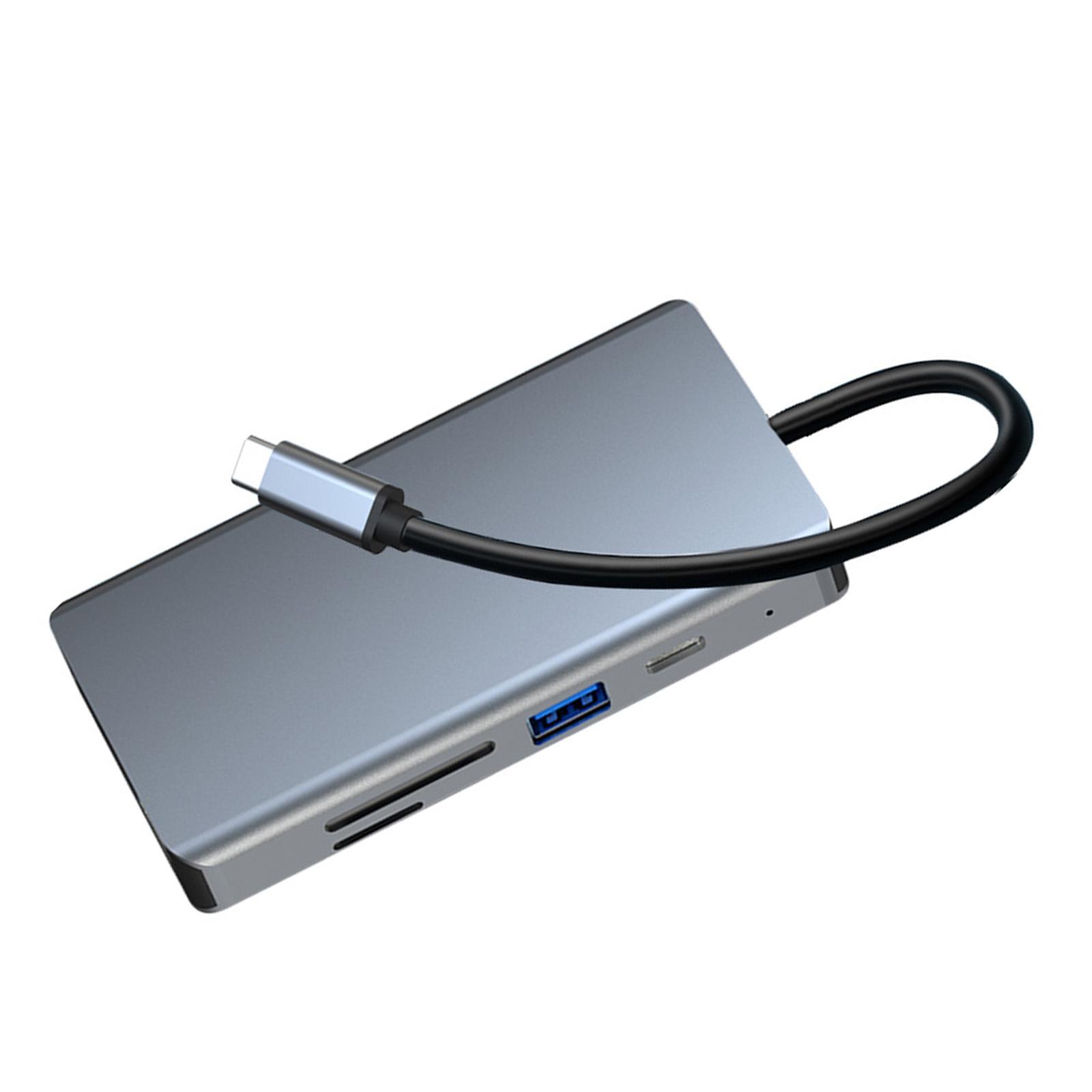 Portable USB C Hub Multi-Port Type-C To 9 in 1 USB 2.0 for Pro