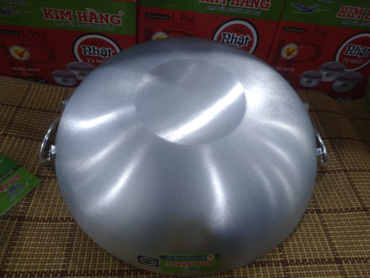 Chảo bầu xi Kim Hằng 22cm, 30cm, 34cm, 40cm, 50cm chảo nhôm