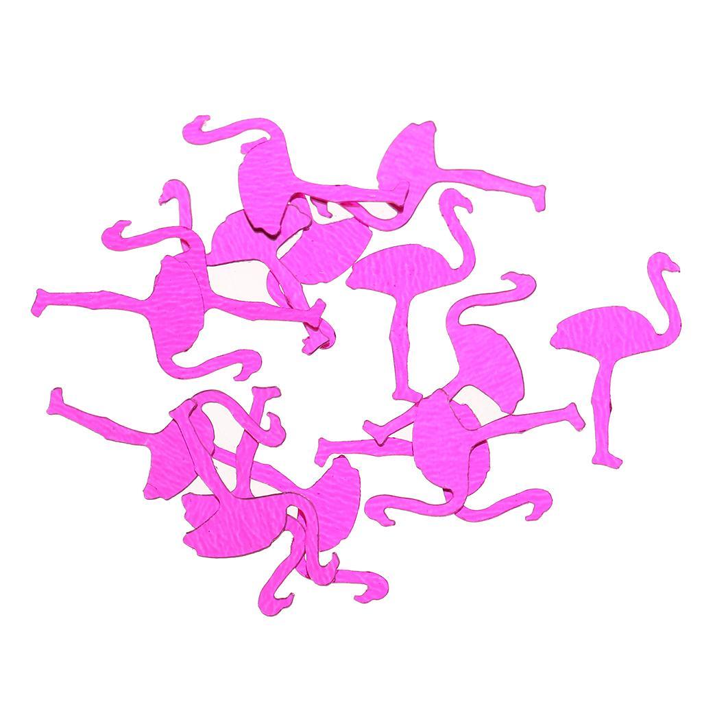 Hot Pink Cute Flamingo Balloon and Flamingo Confetti Tropical Party Decor