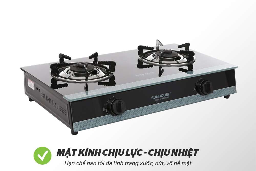 Bếp Gas Dương Kính Sunhouse SHB3326MT - Hàng chính hãng