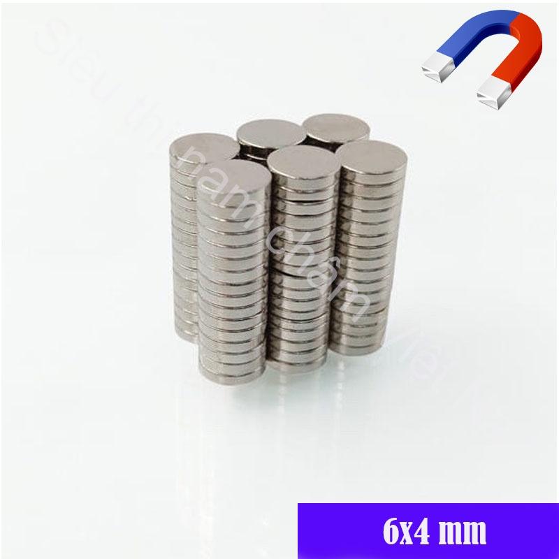 Nam Châm 6x1 6x1.5 6x4 Tròn đường kính 6mm, set 50 viên mỗi loại