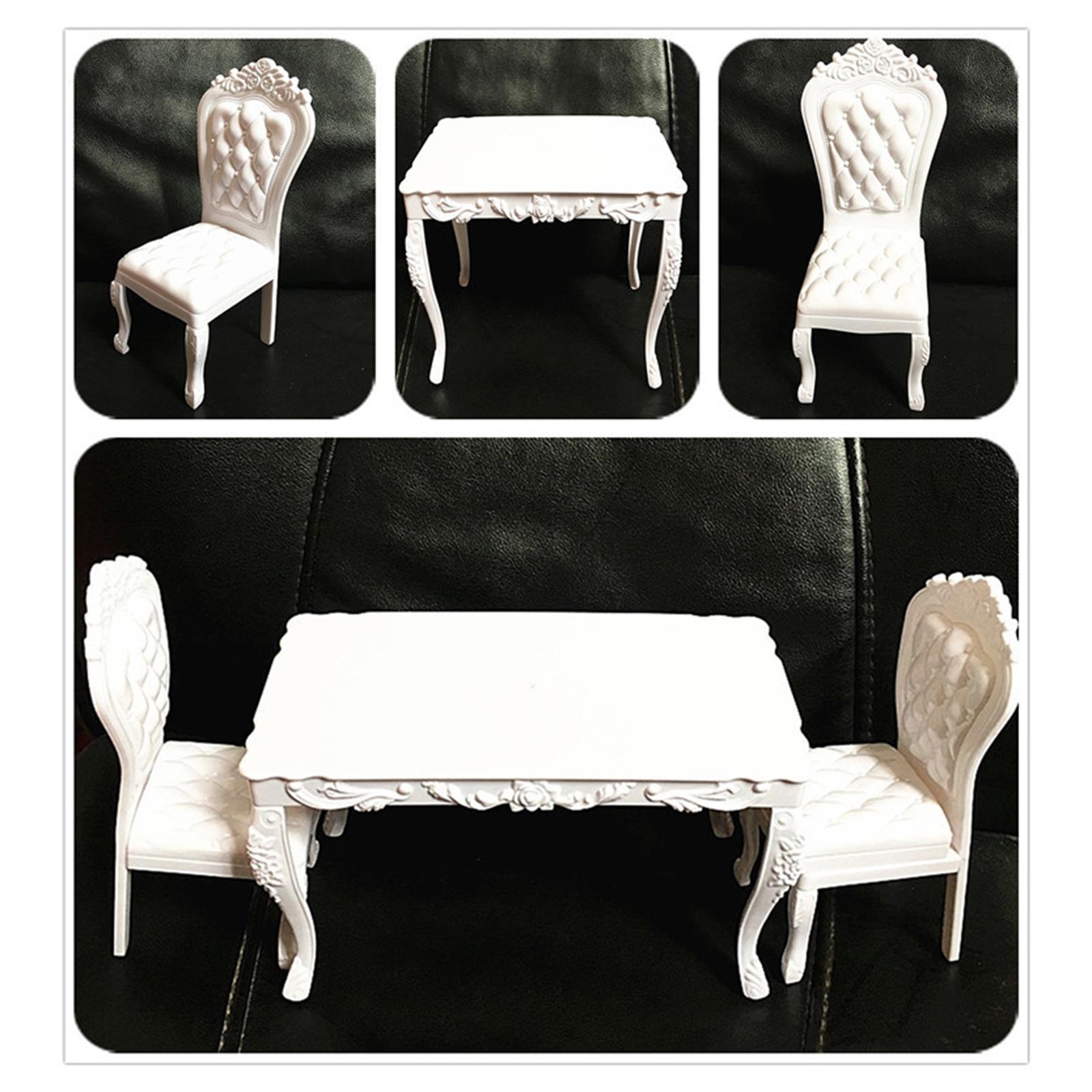 1/12 Dollhouse Miniature Furniture Set DIY Scene Model Miniature Dollhouse Decoration Accessories Desk Model for Kitchen Decor Ornament