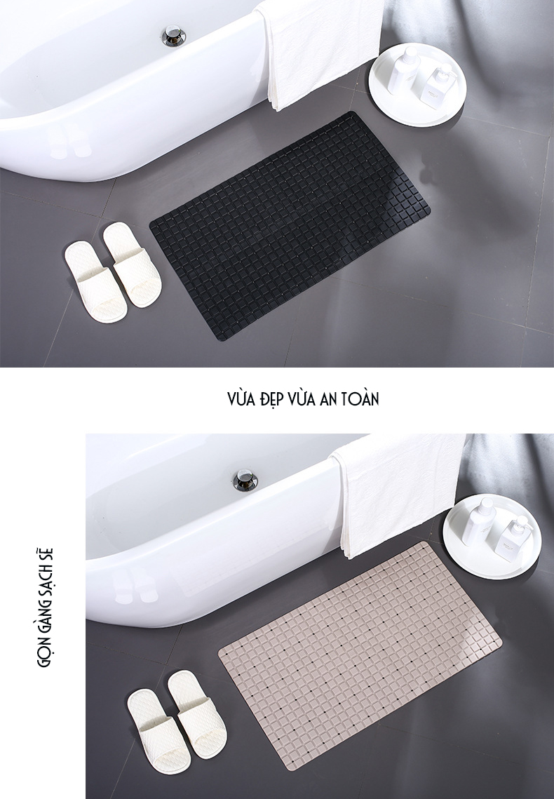 Thảm PVC Lót Sàn Nhà Tắm, chỗ chậu rửa bát nhà bếp Chống Trơn Trượt - loại mới MS11- nhiều màu