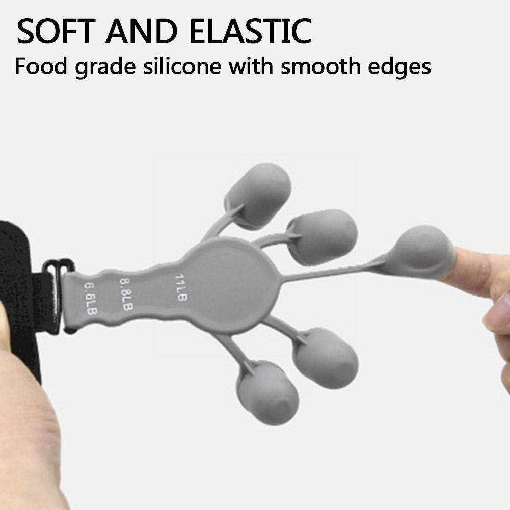Tay Finger Pritsiser GRIP Tăng cường sức mạnh Band Band Sức mạnh sức mạnh của người tập thể dục Grip Finger Trainer Bài tập HA W6H8 Color: C