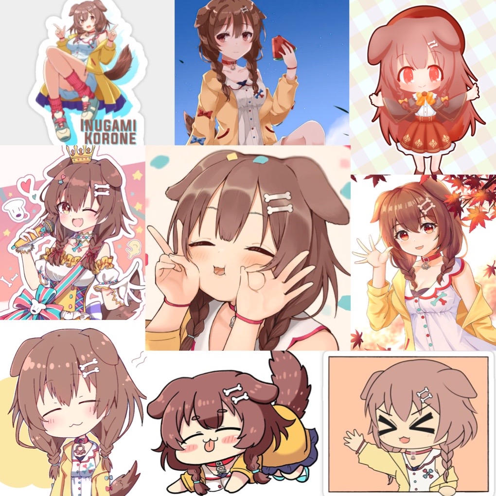 Ảnh Sticker Usada Pekora Hololive 30-60 cái ép lụa khác nhau/Hình dán Usada pekora Hololive