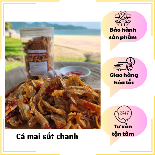 Đặc Sản Nha Trang -Cá Mai Sốt Chanh Dây Ăn Liền Seavy Hộp 500G