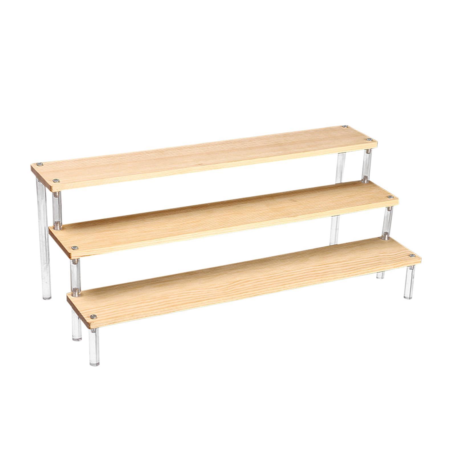 Transparent Acrylic Display Riser Shelf Dessert Display Cupcakes Holder Risers