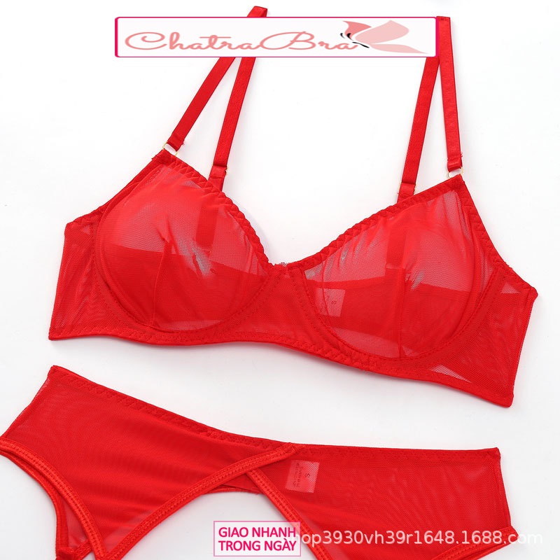 Set bộ đồ lót lingerie lọt khe xuyên thấu cao cấp