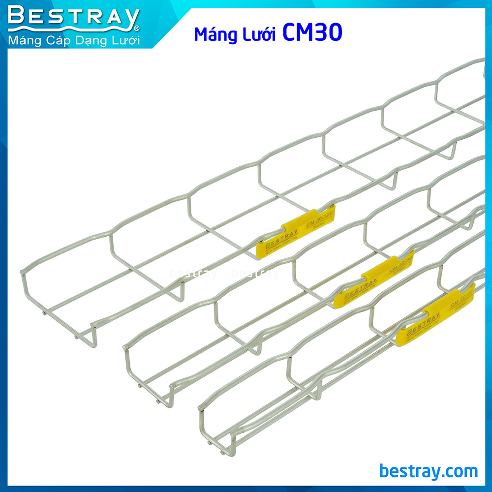 Máng Cáp Dạng Lưới Inox 304 - Thép | Các Loại Máng Lưới Bestray| Mã SP CM30