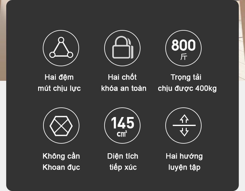 Xà Đơn Treo Tường Thế Hệ Mới FED-0228 - Kích Thước 65-90CM