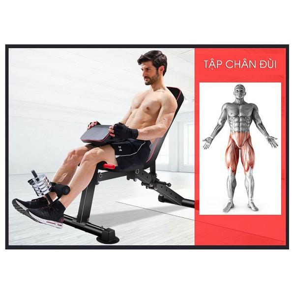 Ghế tập gym đa năng KK-022D có điều chỉnh độ dốc và tập chân