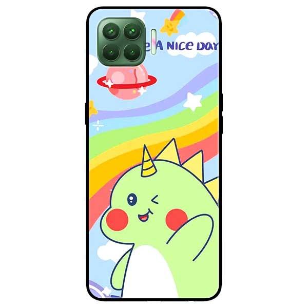 Ốp lưng dành cho Oppo A53 - A93 - mẫu Khủng Long Xanh