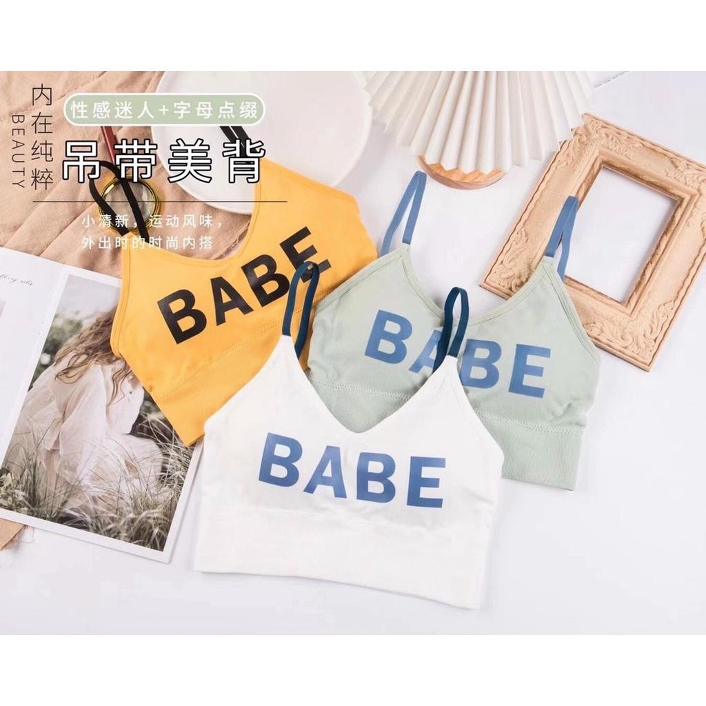 Áo Lót Nữ ️️ Áo Bra Nữ in chữ năng động trẻ trung nâng vòng một gợi cảm mã BABE 816 5.0