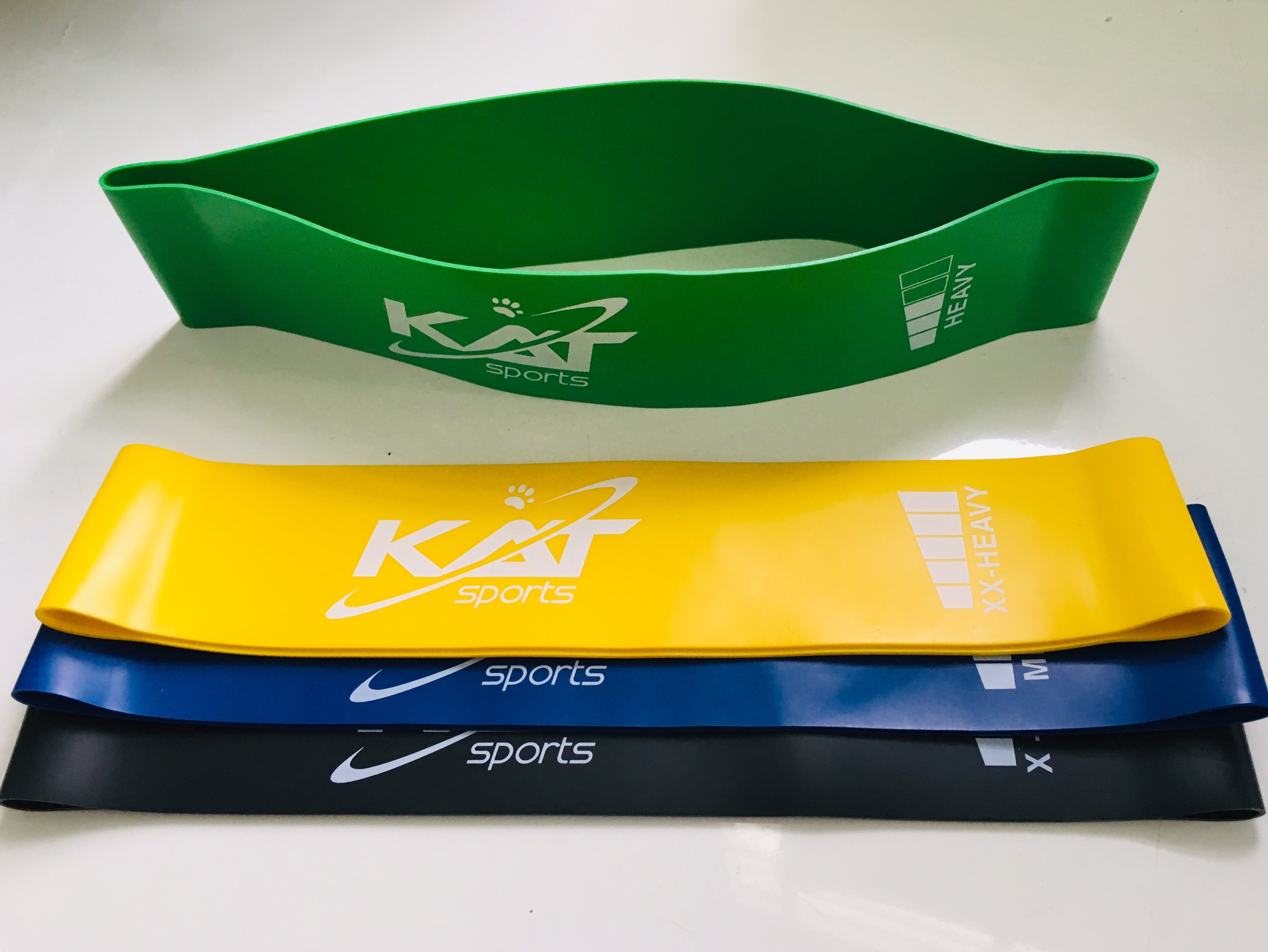 Set 4 dây kháng lực, dây đàn hồi mini band loại dầy - tặng kèm túi