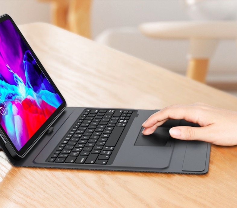 Bao da iPad Pro 11 inch 2020 kèm bàn phím bluetooth có bàn di chuột Magic Keyboard TouchPad chính hãng Wiwu