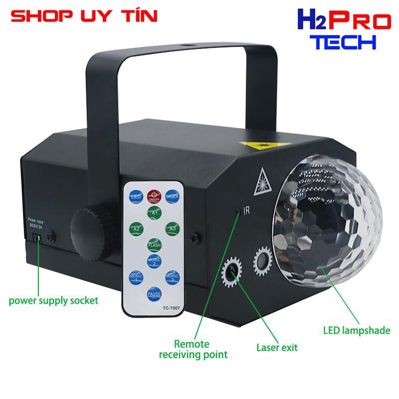 Đèn Laser Sân Khấu Loại 16 Hiệu Ứng có điều khiển từ xa ( hàng xịn )