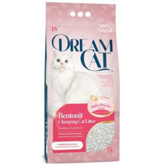 Cát vệ sinh cho mèo DREAMCAT - Dòng Baby Power Scented (Hương Phấn em bé) 5L