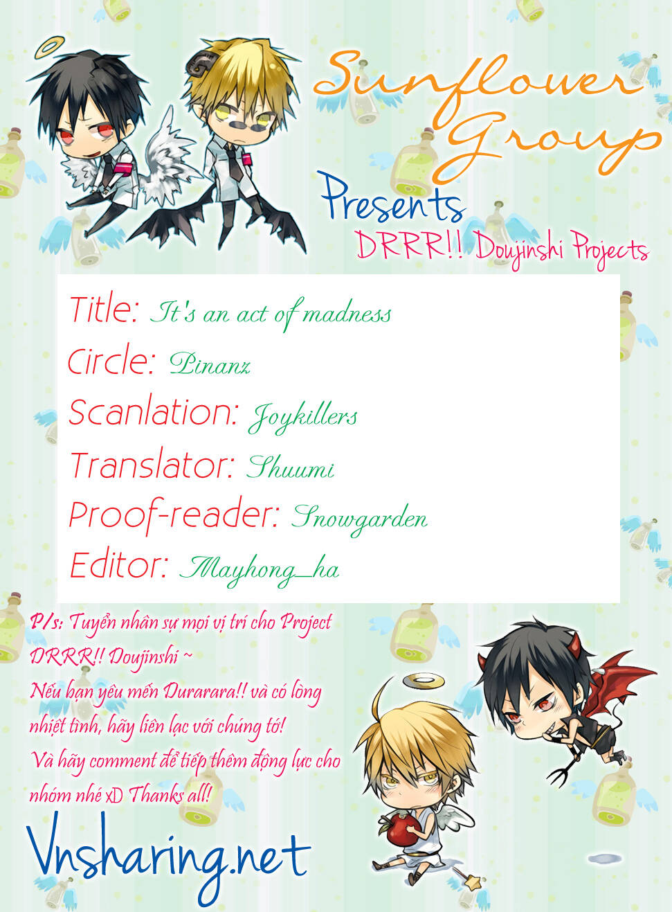 durarara!! doujinshi - it's an act of madness chapter 1 20