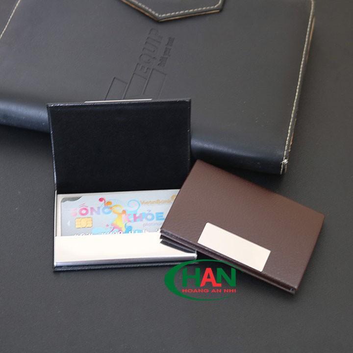 Ví đựng thẻ ATM - namecard chất liệu PU kết hợp Inox sang trọng M640