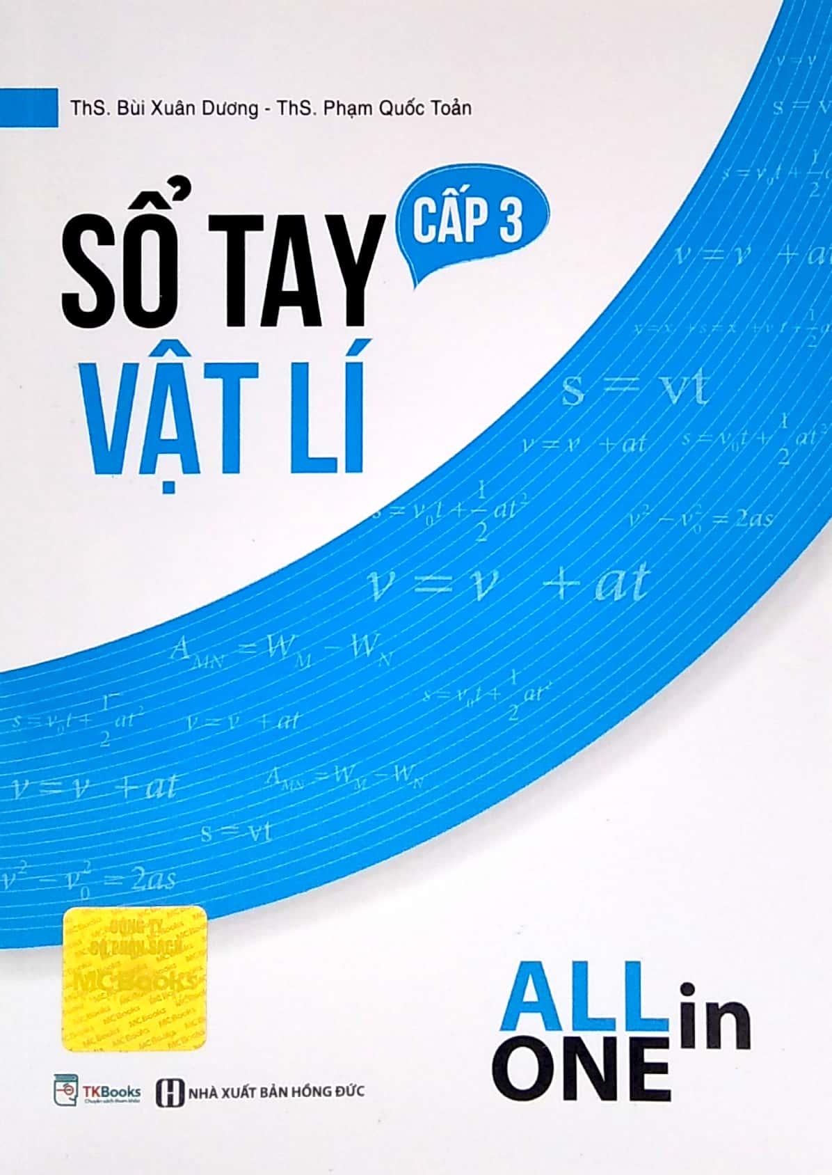 All In One - Sổ Tay Vật Lý Cấp 3