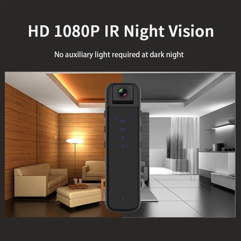 WiFi Hotspot HD 1080p Mini Body Camera Home DV Video từ tính Video Ghi âm cảm biến chuyển động Pocket