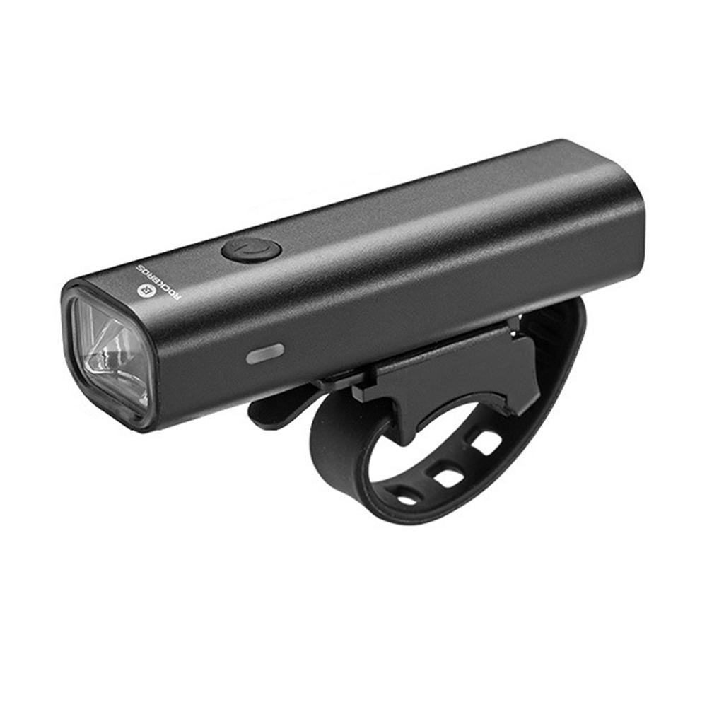ROCKBROS Đèn xe đạp LED Mặt trước chống nước Đèn xe đạp USB Sạc xe đạp