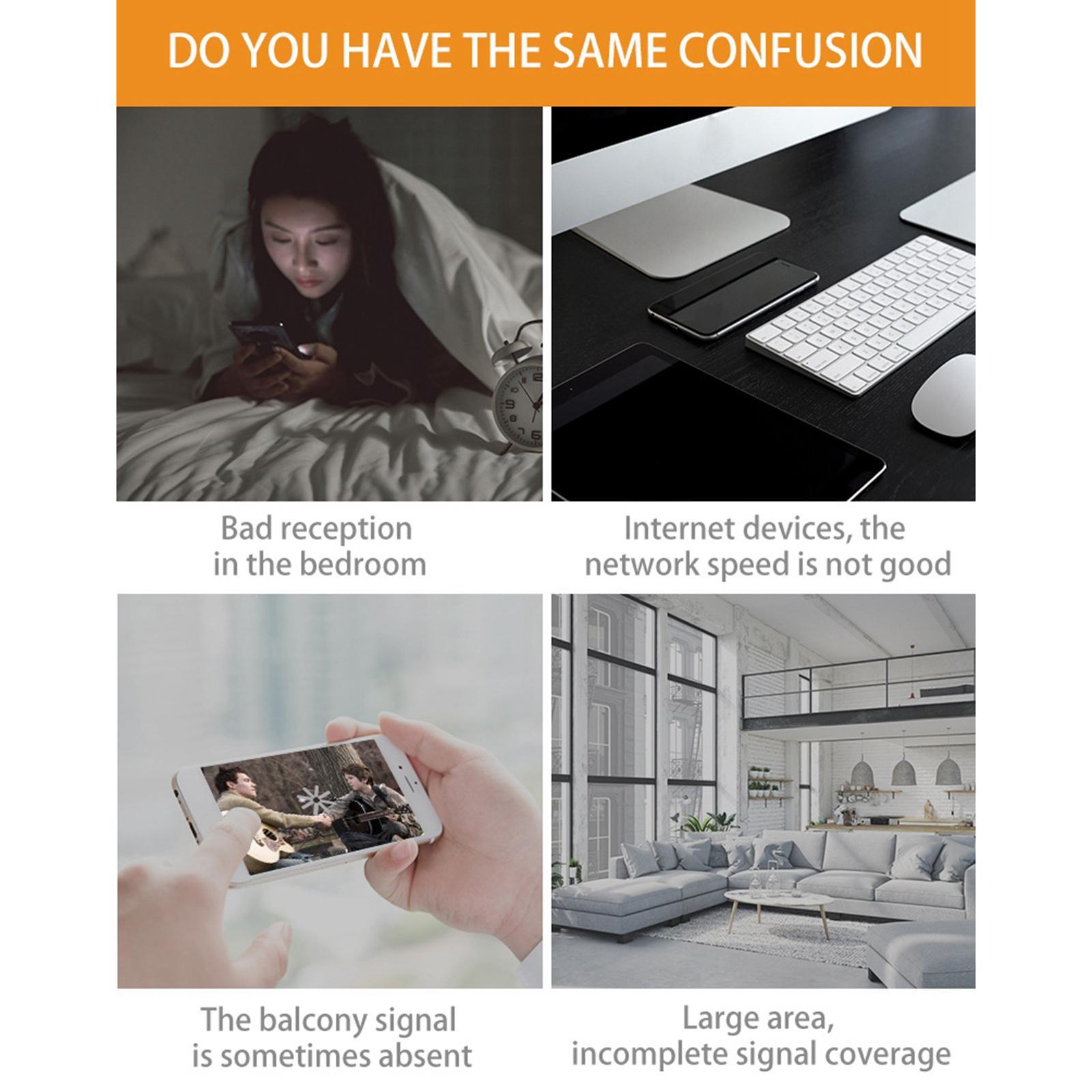 Wall Plug Dual-Band 2.4G 5G Wifi Repeater & Router Wireless Extender Booster