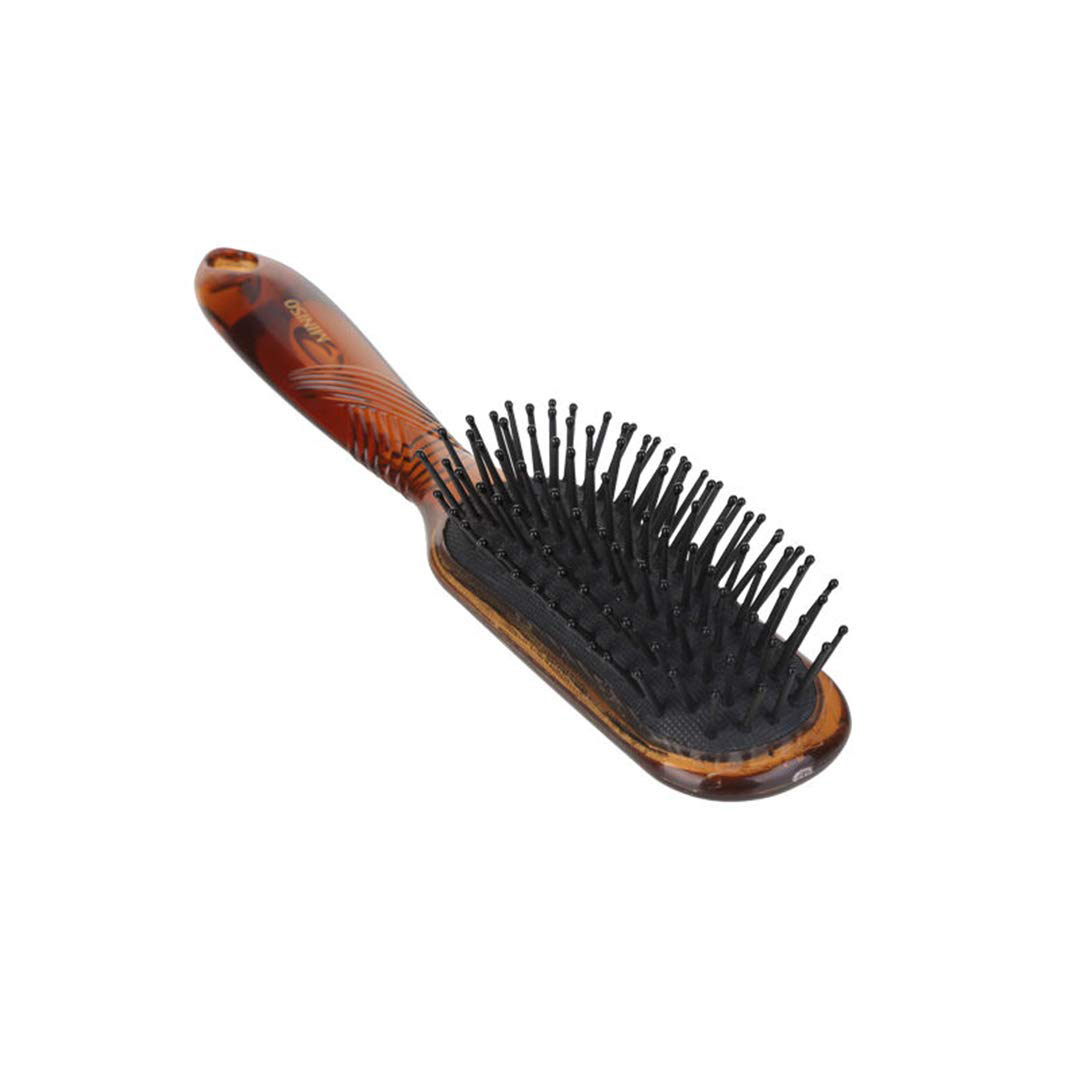 Lược mát xa chống tĩnh điện Nhật Bản chuẩn salon và thời trang dành cho mái tóc quăn MINISO FASHIONABLE SALON HAIR BRUSH (Tea) – MNS105